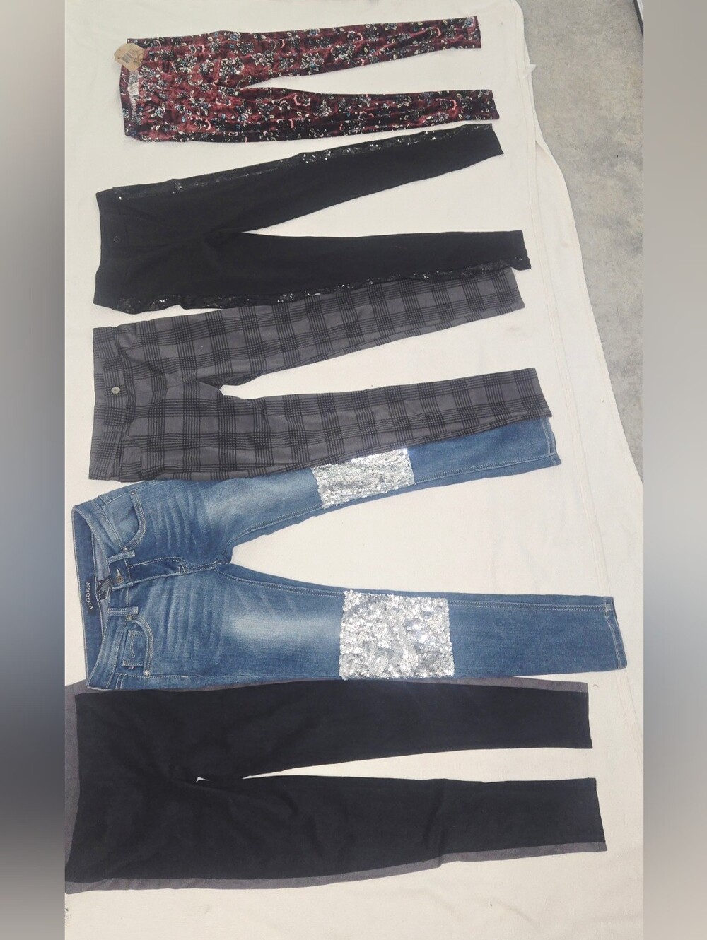 Girls Clothing Lot Jeans / Leggings Size XL 14/16